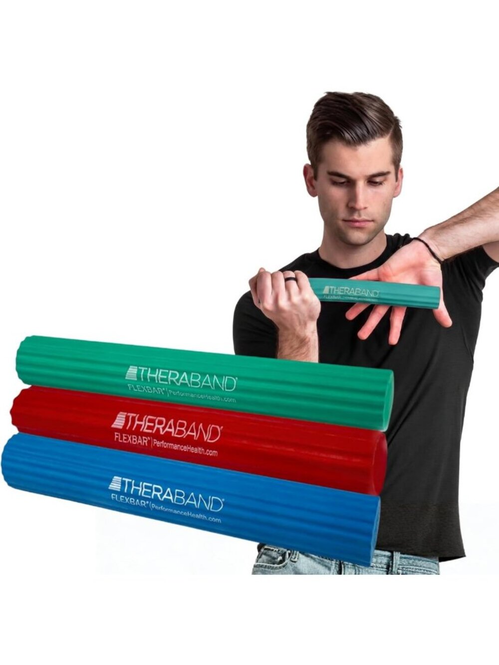 FlexBar Resistance Therapy Bars for Tennis Elbow, Grip Strength & Tendonitis